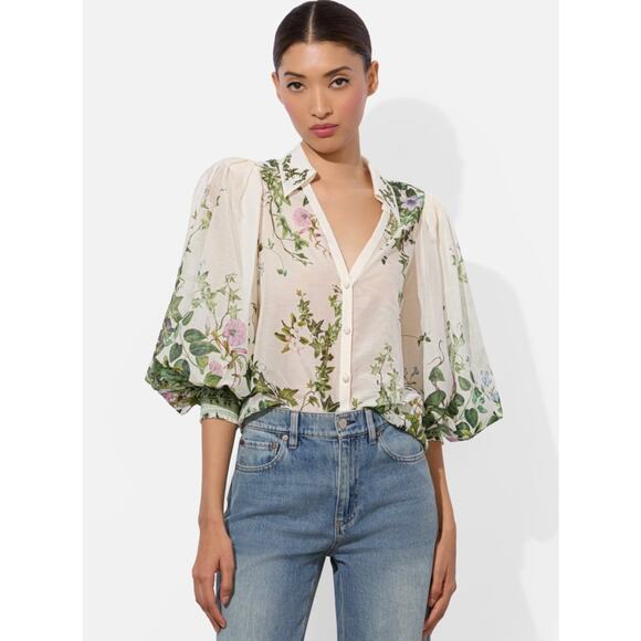 Alice + Olivia CHARIS BLOUSE S - Picture 1 of 7